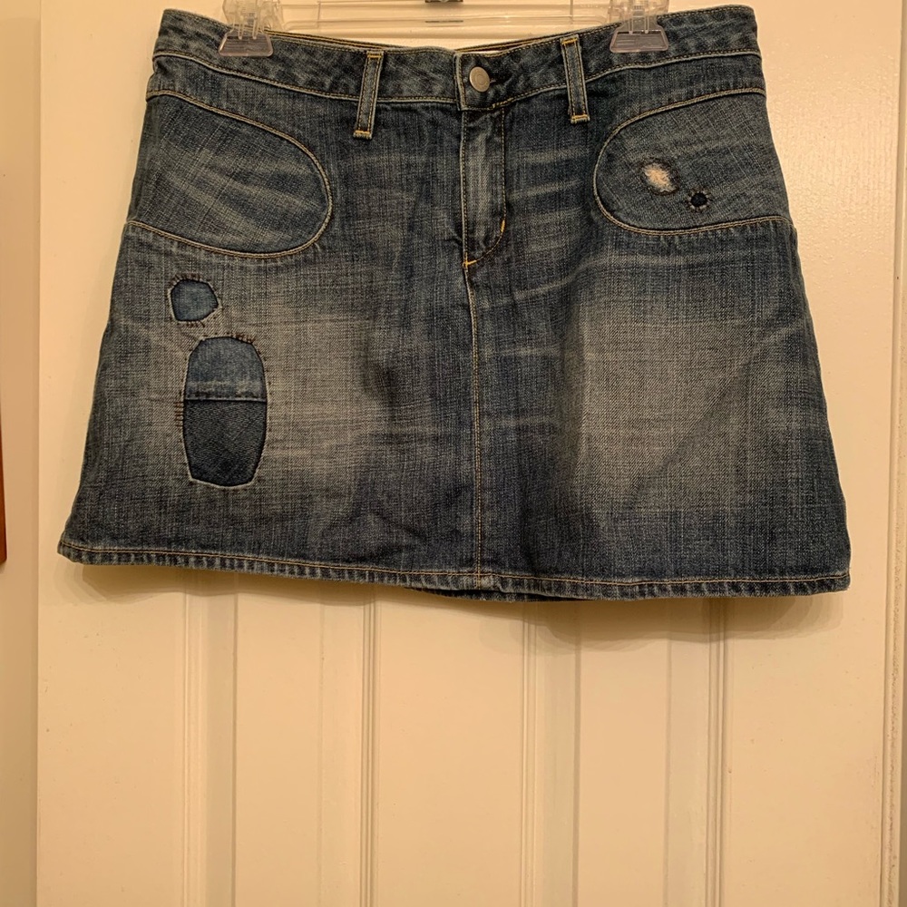 Paper Denim & Cloth Jean Mini Skirt